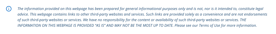 Public records disclaimer